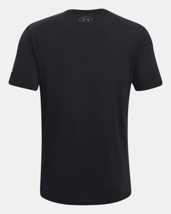 Men's UA Football Chrome Branded Short Sleeve in Black image number 5